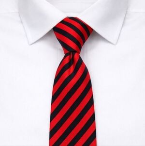 Silk Mens Repp Tie Vtg Bert Pulitzer Navy/Red Stripes Preppy Classic   3.75x56"